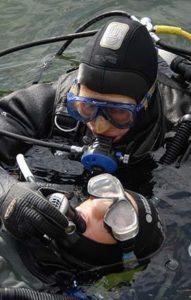 breathing problems underwater